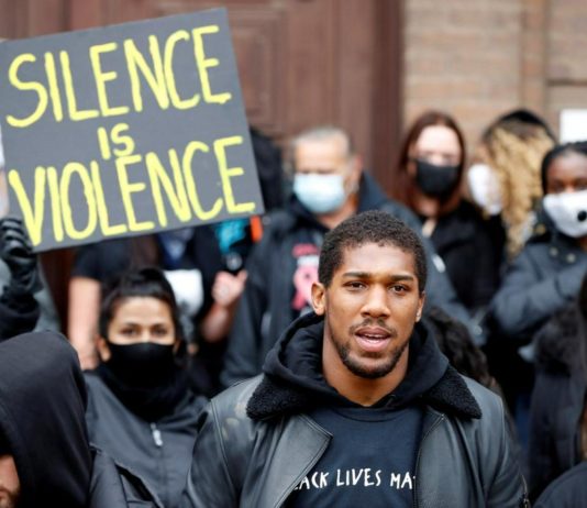 Boxing champ Anthony Joshua joins ‘Black Lives Matter’ protest