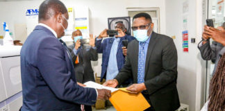 Raila receives his COVID-19 test results