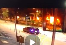 President Uhuru captured on CCTV camera driving Raila in a probox at night