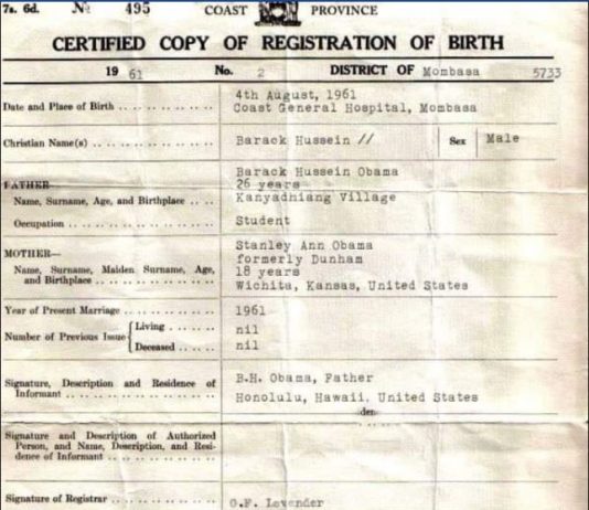 Barack Obama’s ‘FAKE’ birth certificate emerges