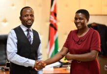 Governor George Natembeya honors brave woman who fought an armed robber