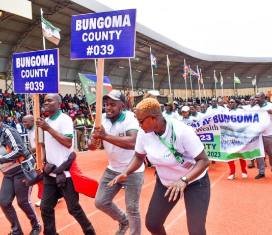 IMAGES: Bungoma 10th Edition KICOSCA team at Meru County kick off